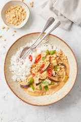 Panang Curry with Rice