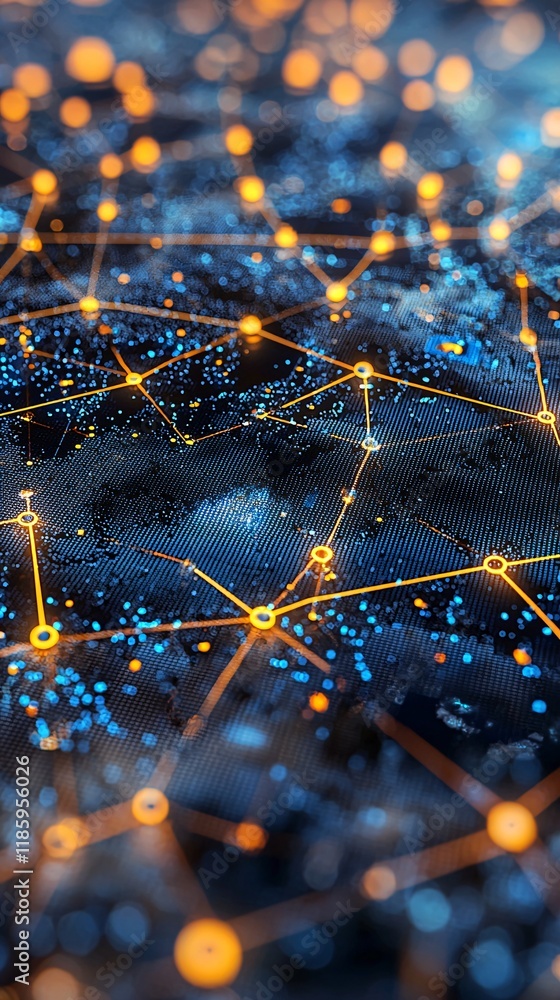 Poster a close-up of a freight tracking system showing live updates of cargo movement across a global netwo