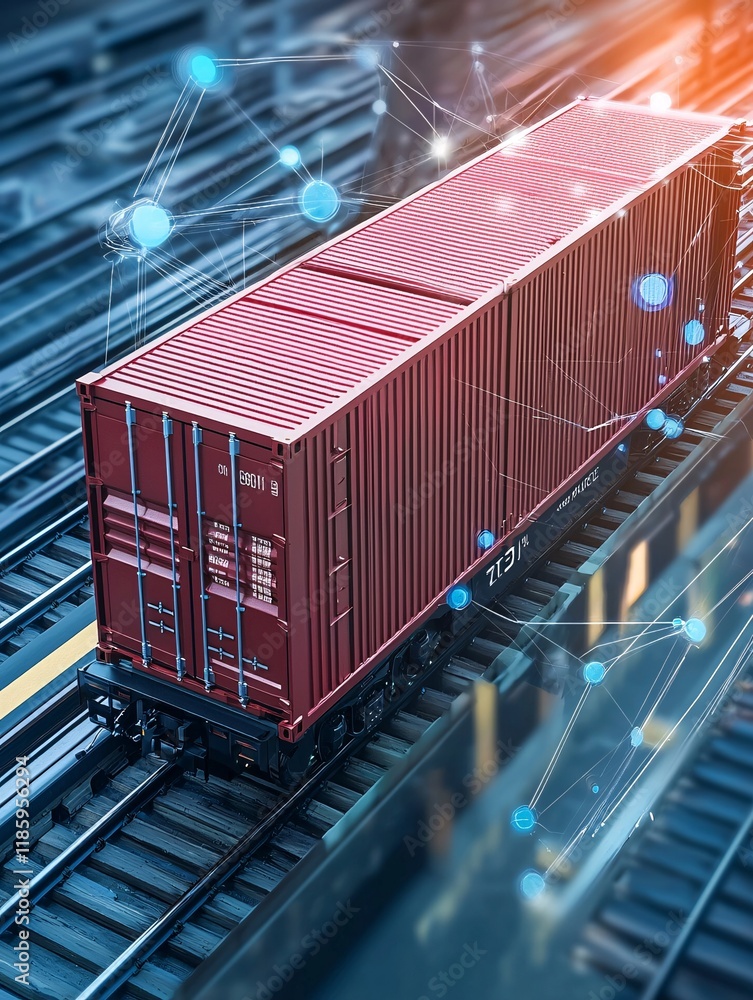 Poster a secure digital interface of a cargo management software system displaying freight security protoco