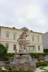 Obraz premium Schloss Mirabell (Mirabell Palace) 17th-century palace with ornamental gardens in Salzburg, Austria