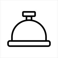 bell icon vector illustration alarm clock sign isolated
