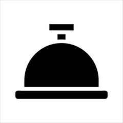 bell icon vector illustration alarm clock sign isolated
