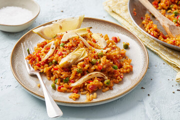 Fennel and Artichoke Paella