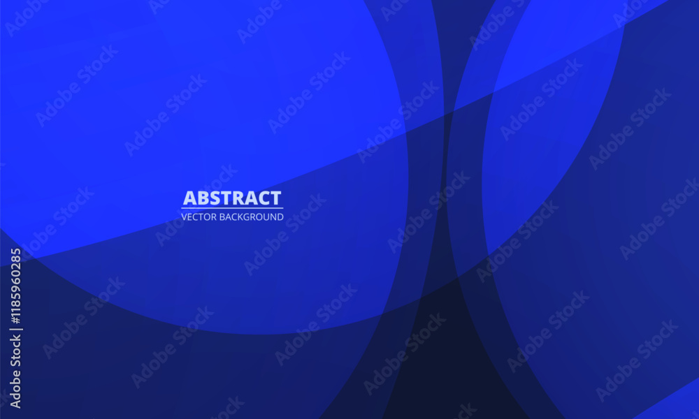 Poster dark blue abstract modern geometric background with rounds and circles. vector illustration