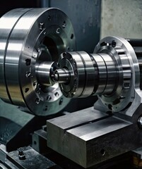 Advanced lathe machine with 5 axis model