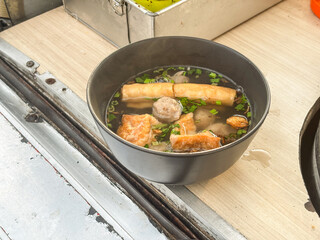 Indonesia Traditional Meatball Soup
