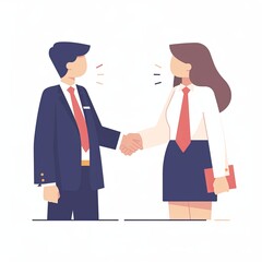 Professional business handshake between two partners sealing a successful deal