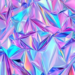 Textured Holographic Foil with Sharp Light Reflections