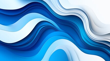 Fototapeta premium Abstract blue wave design for modern visuals.