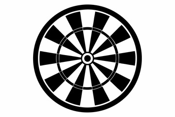 dartboard  silhouette vector illustration