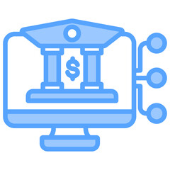 Fototapeta premium Digital Government Icon