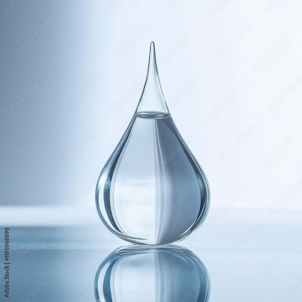 Poster Droplets of sanitizer interact with bacteria and purify surfaces while promoting hygiene and cleanliness. Generative AI