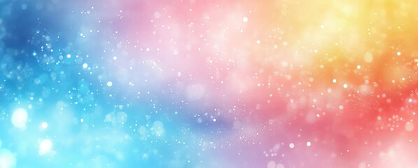 Fototapeta premium A blurred pastel rainbow gradient creates a soft and dreamy background. Its delicate hues and smooth transitions make it perfect for light and uplifting designs.