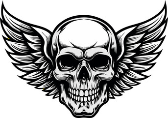 teschio per tatuaggi e loghi 03