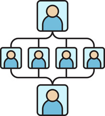 Connecting People Diagram Icon
