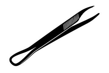 Tweezers Tool Vector Illustration