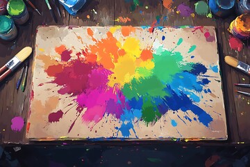 paint color splashes