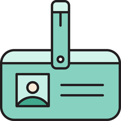 Id Card Icon Illustration

