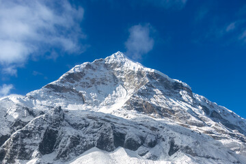 Snow Mountain View From Makalu trek.