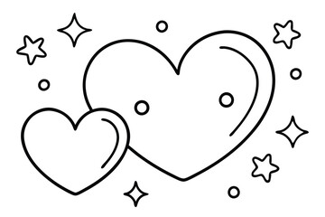 
Filigree curly Calligraphic line art Heart, Fancy Line Flourishes Swirls hearts, curve romantic doodle love separator, Valentines Day divider flourish Swirl, lettering header hearts scroll