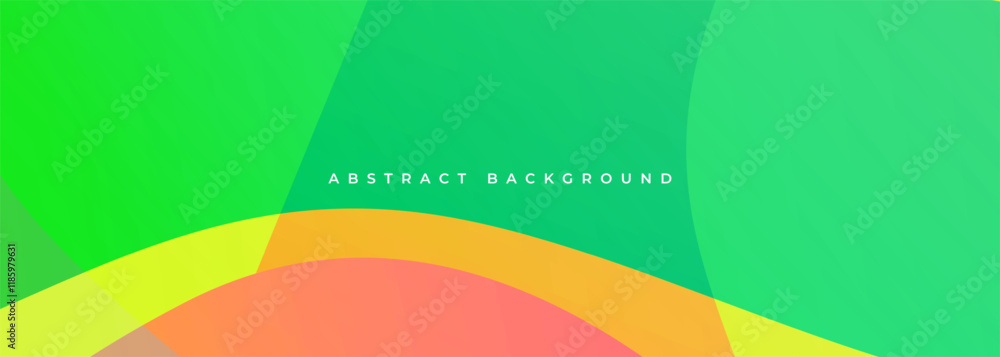Aufkleber This vibrant abstract background features a harmonious blend of smooth curves and dynamic gradients, showcasing an array of rich greens and warm oranges interspersed with gentle pastel tones.