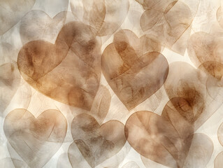 Valentine's Day in brown colors. Neural network AI generated art