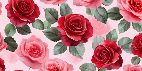 roses on a white background
