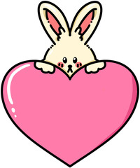 rabbit with heart