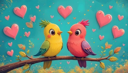 Cute Love Birds