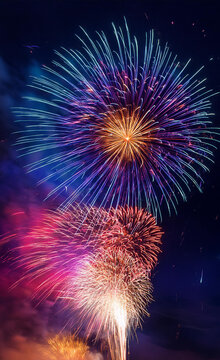 Fireworks in the sky