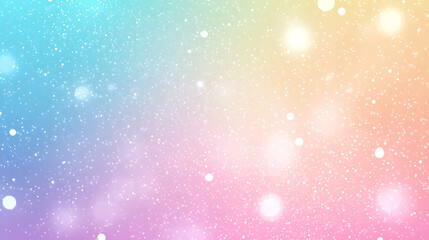 Obraz premium Pastel rainbow glitter background texture, delicate micro-glitter sparkles, soft bokeh highlights, dreamy luxury feel