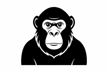 chimpanzee  silhouette vector
