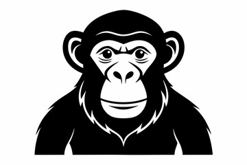 chimpanzee  silhouette vector