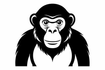 chimpanzee  silhouette vector