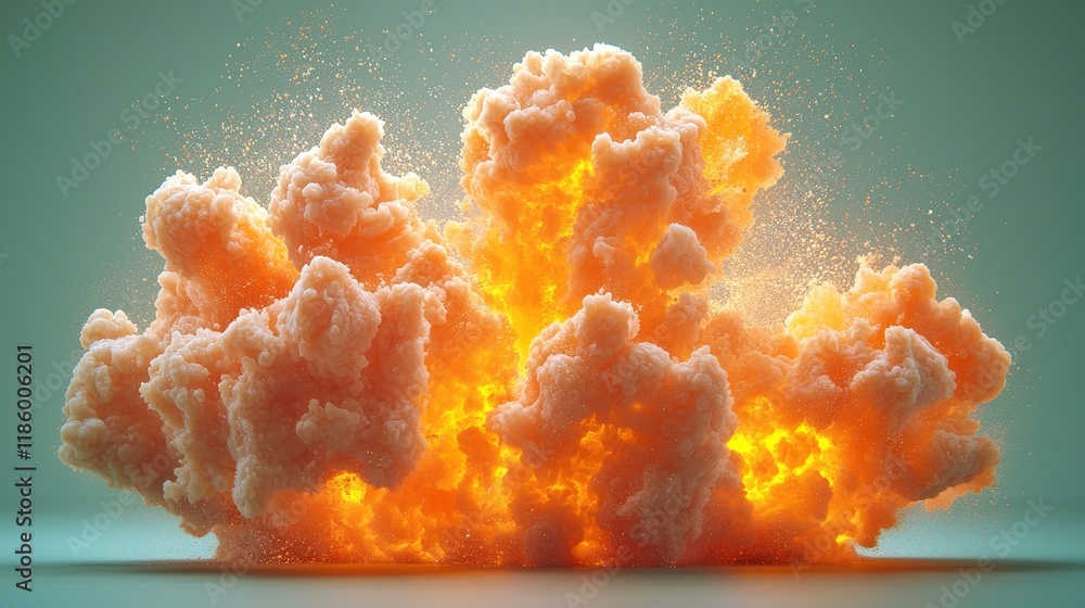 Poster engaging visuals come from vibrant energy effects and dynamic fire particles animation, dressing up 