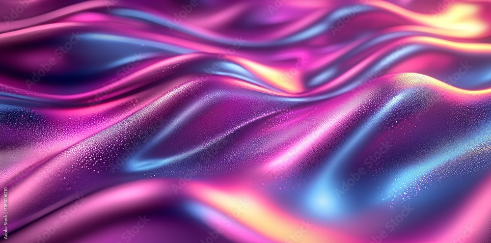 Poster with dynamic pink and gray lines moving across a white backdrop, elegant motion graphics are created