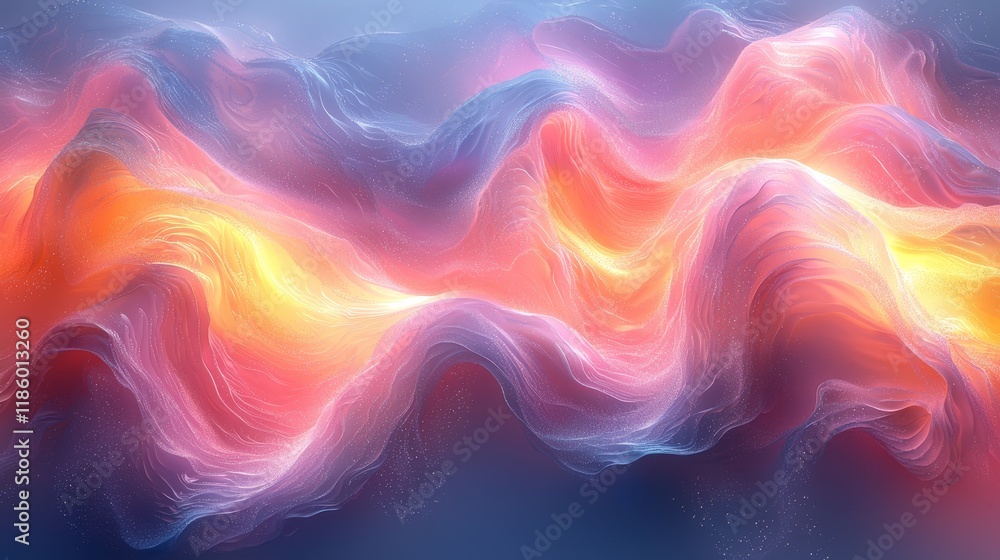Aufkleber an artistic viewpoint capturing dynamic electron spirals in digital animation