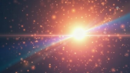 Fototapeta premium Isolate Halo Spectrum Lens Flare On White Background