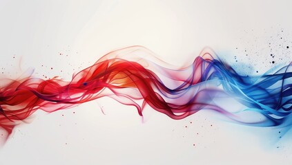 white background flowing design representing unity and freedom style American flag