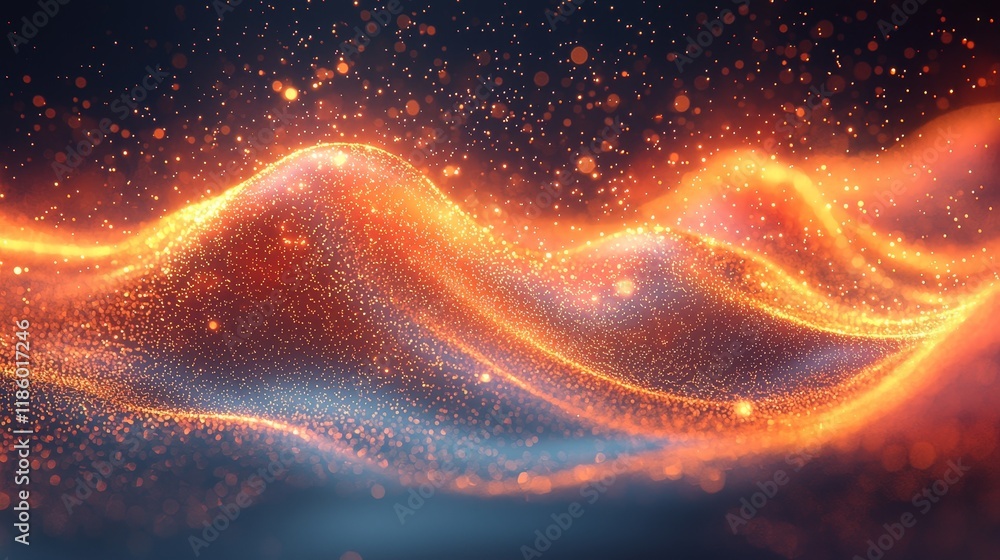 Poster abstract 3d rendering of moving geometric shapes in a seamlessly looping modern animation background