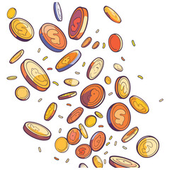 elegant illustration stack of coin