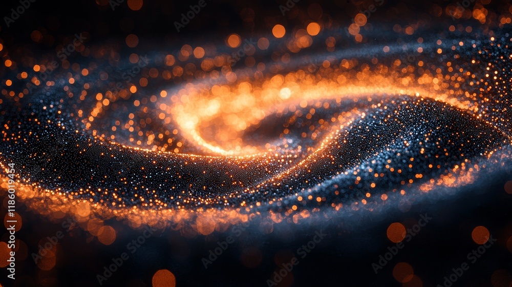 Poster an endless looping motion graphic with a distorted polka dot texture