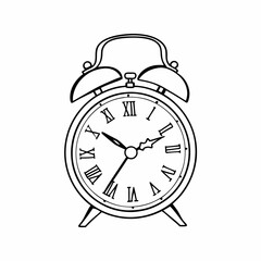 alarm clock vector illustration