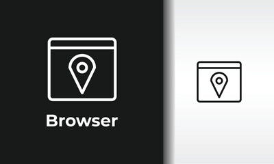 Browser Vector, Icon Or Logo Sign Isolated Symbol Illustration