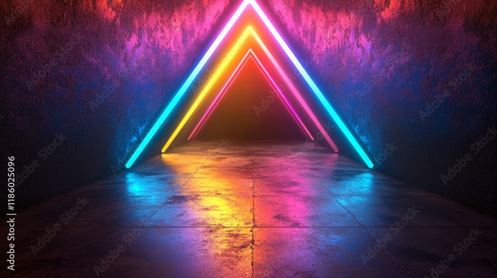 Aufkleber retro abstract glowing star tunnel video for edm music animation. flight sci-fi tunnel seamless loop