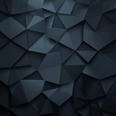 Obraz premium Dark geometric pattern showcasing intricate polygonal shapes and texture variations in design