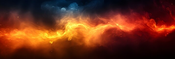 A background of a dramatic gradient fading from jet black to glowing amber.