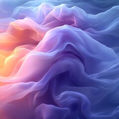 Obraz premium A background of a dreamy gradient blending pastel mint with gentle lilac