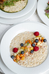 Breakfast: breakfast, morning meal, healthy breakfast, brunch, eggs, pancakes, coffee, croissant, breakfast table, morning routine.
Restaurants: restaurant, dining, food service, gourmet, fine dining,