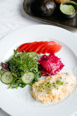 Breakfast: breakfast, morning meal, healthy breakfast, brunch, eggs, pancakes, coffee, croissant, breakfast table, morning routine.
Restaurants: restaurant, dining, food service, gourmet, fine dining,